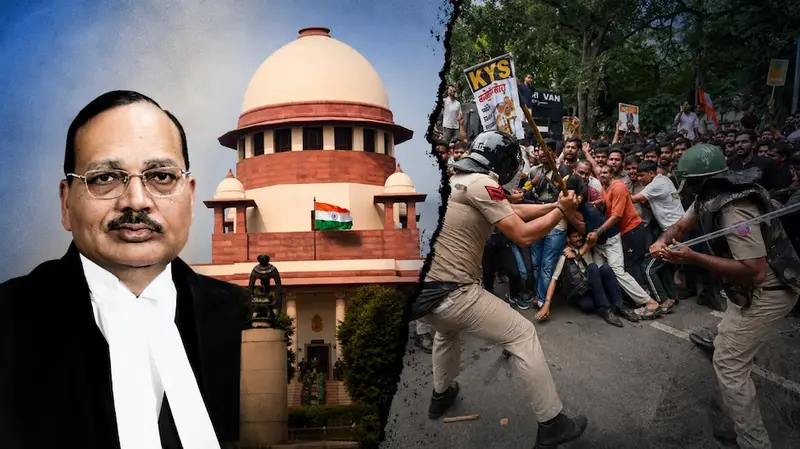 Supreme Court Chief Justice Surya Kant reportedly referred to unemployed youth and drifting activists as cockroaches.