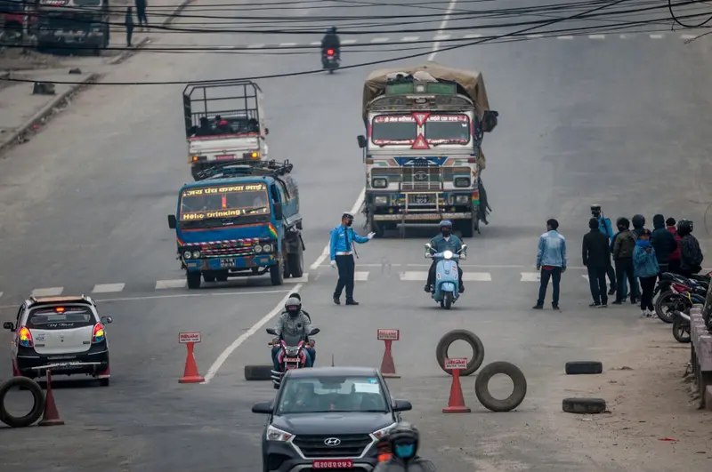 Nepal Traffic Police conduction regular check